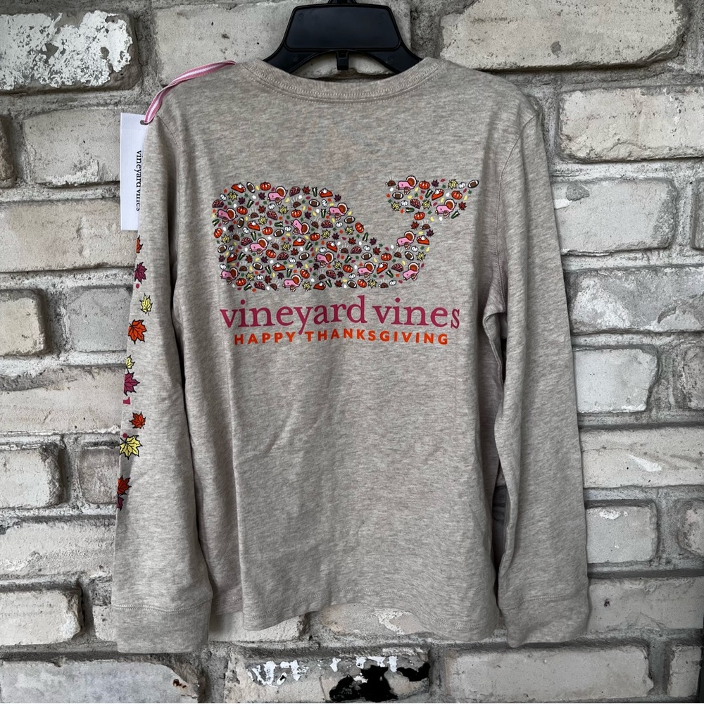Vineyard vines Thanksgiving Whale long sleeve shirt